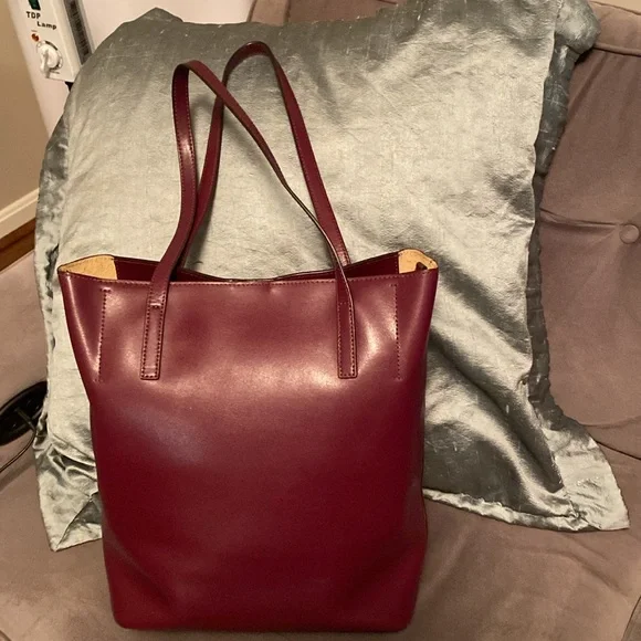 Michael Kors Burgundy Tote Bag - Picture 4 of 10